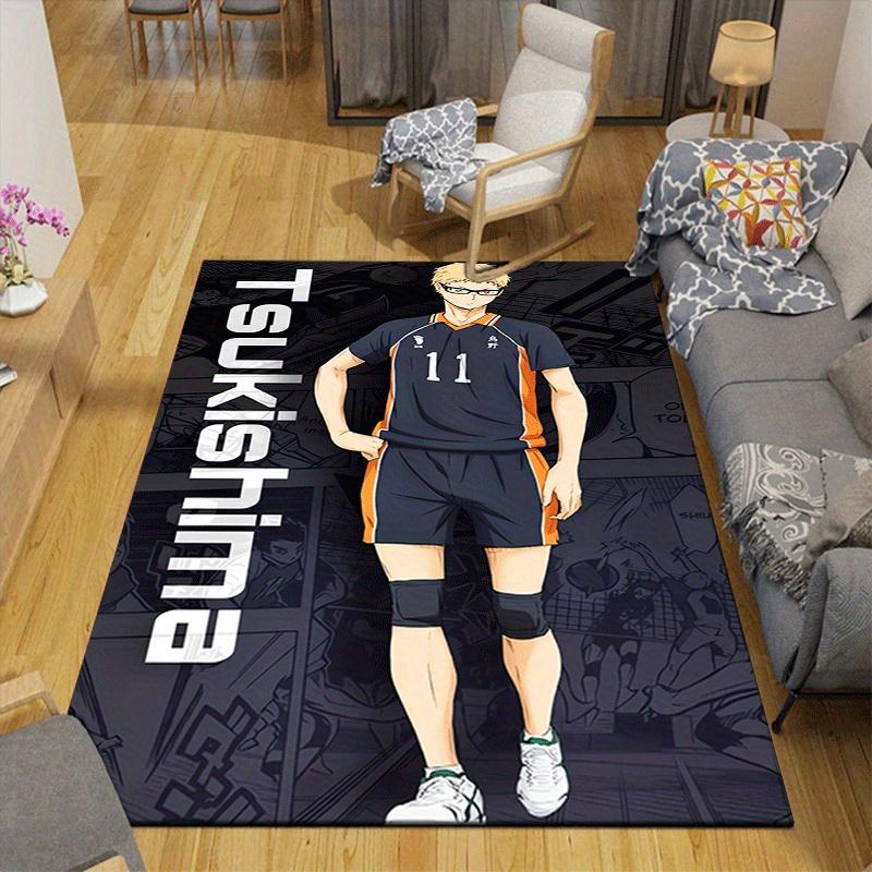 1 шт. Haikyu!! Ковер с рисунком, противоскользящий, не линяющий, устойчивый к пятнам