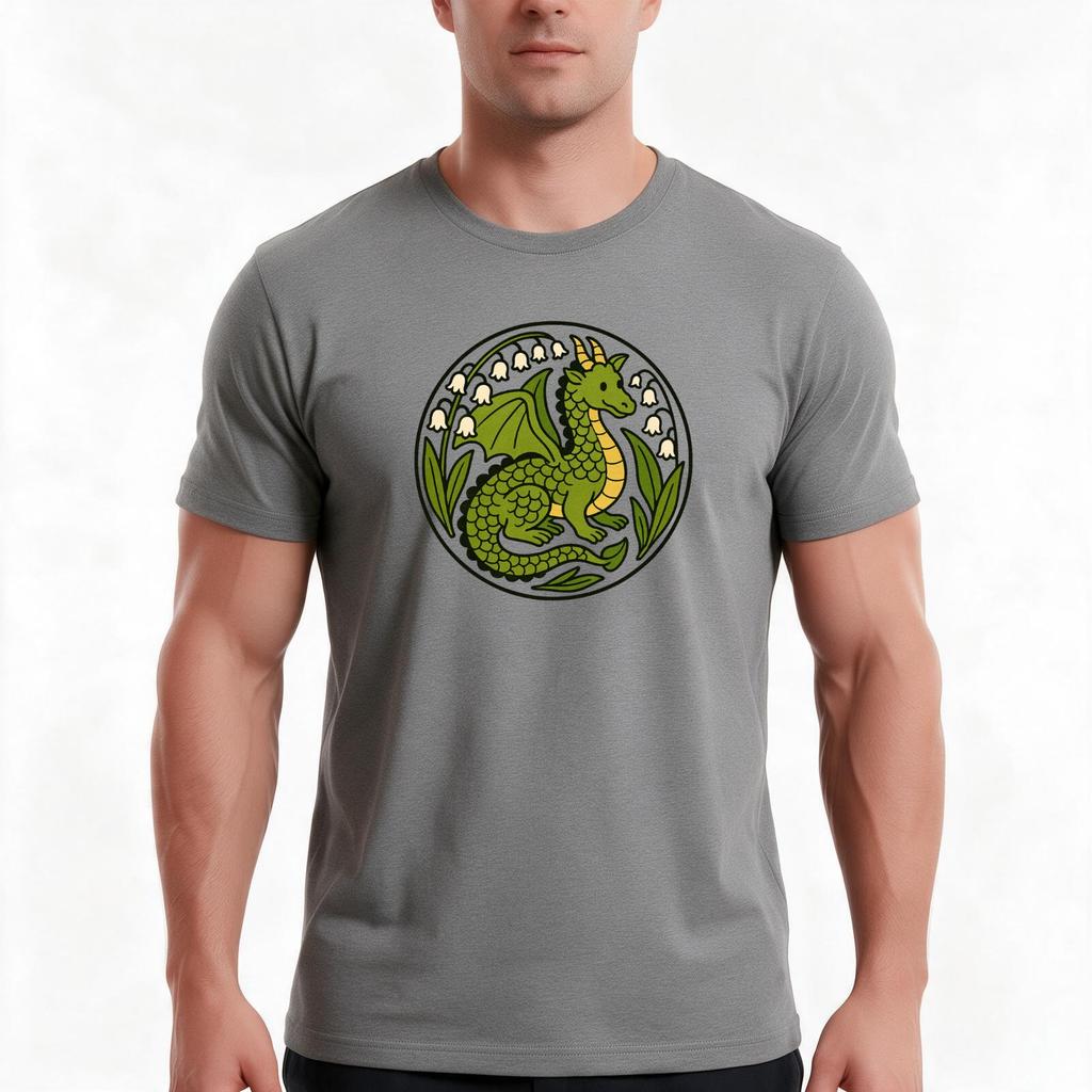 Cute Green Dragon Tshirt Summer Casual Cotton Tee Oversized Streetwear Tops Vintage Graphic Print Loose Fit Short Sleeve