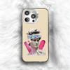 Creative Parody D-David Greek Phone Case For iPhone 16 17 15 14 12 13 Pro Max Black Color Shockproof Cover