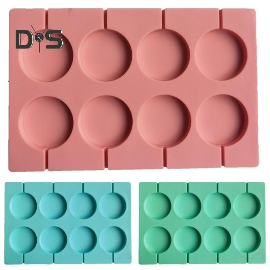 Форма для леденцов с антипригарным покрытием, домашний силикон, 8 полостей, круглая форма, кухонные аксессуары