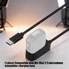Portable Microphone Transmitter Charging Base with 6 Contact Pins and Side Input for Mic Mini 2/Mic3 Units, Fit for Daily Storage, Travel Bags, and