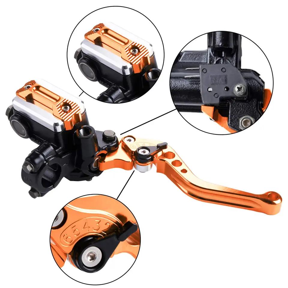 Aluminum Motorcycle Front Brake Pump 22mm Hand Brake and Clutch Hydraulic Levers New