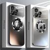 AG Матовое Стекло Защита Линз Магнитный Чехол Для iPhone 17 16 11 12 13 14 Plus 15 Pro Max Air Phone Magsafe Беспроводная Зарядка Чехол