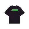 We11done Ss22 Side Logo Print Crew Neck Streetwear T-Shirt Unisex Tops Black WD-TT1-22-641-U-BK