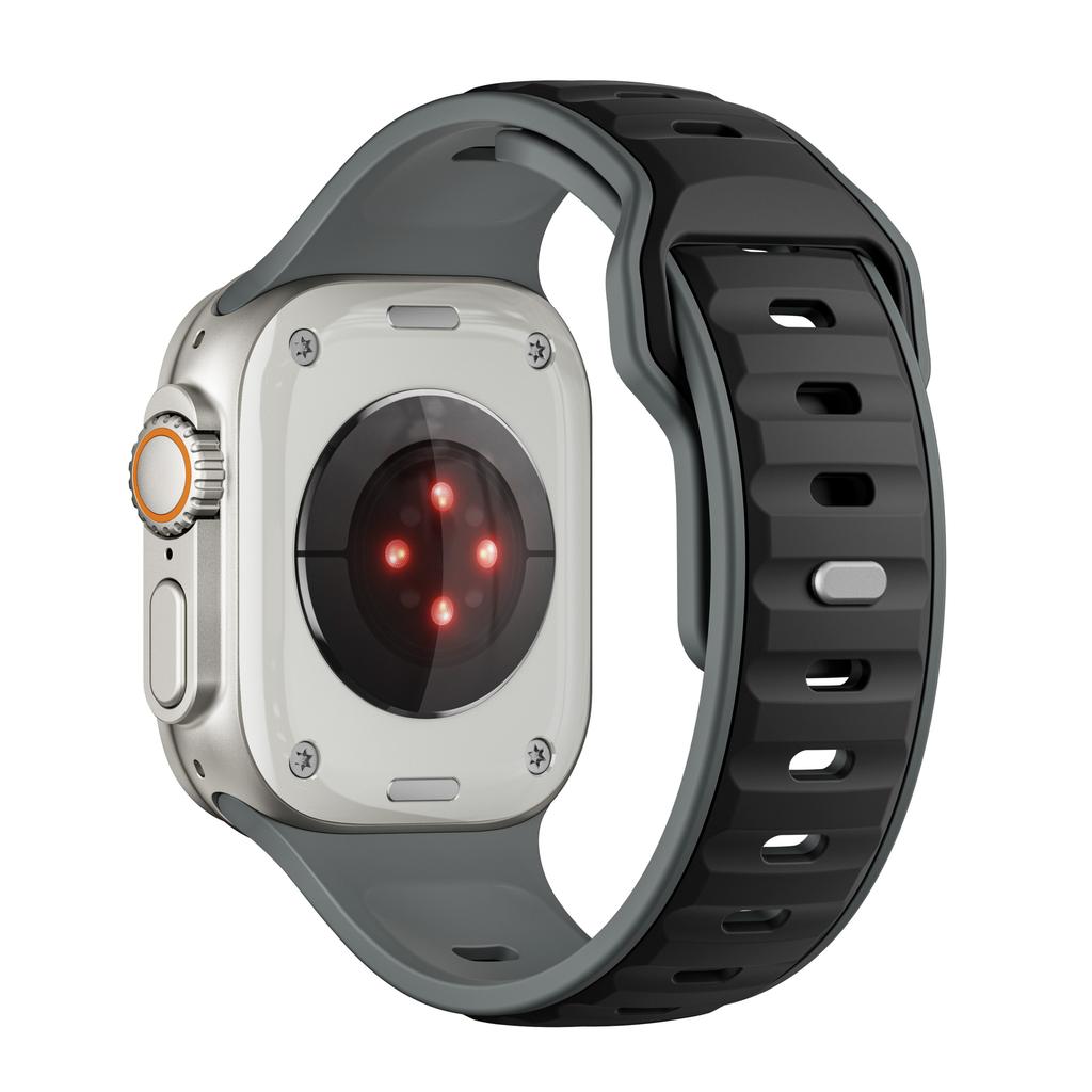 sport silicone Bands For Apple watch Ultra2 3 strap 49mm 46mm 45mm 44mm 42mm Bracelet correa IWatch Series 11 10 9 8 7 6 5 SE 3