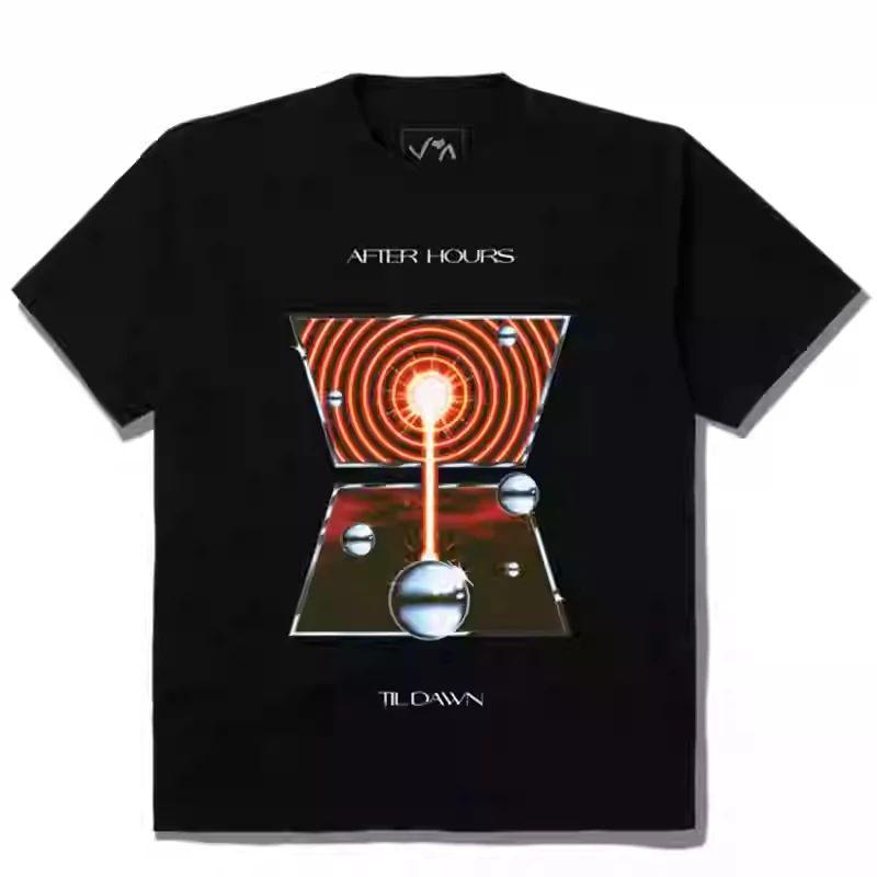 Canadian Singer The Weeknd Abel Marconi Tesfaye American High Street T-shirt New Arrival Casual Daily Retro Letter Print Tees