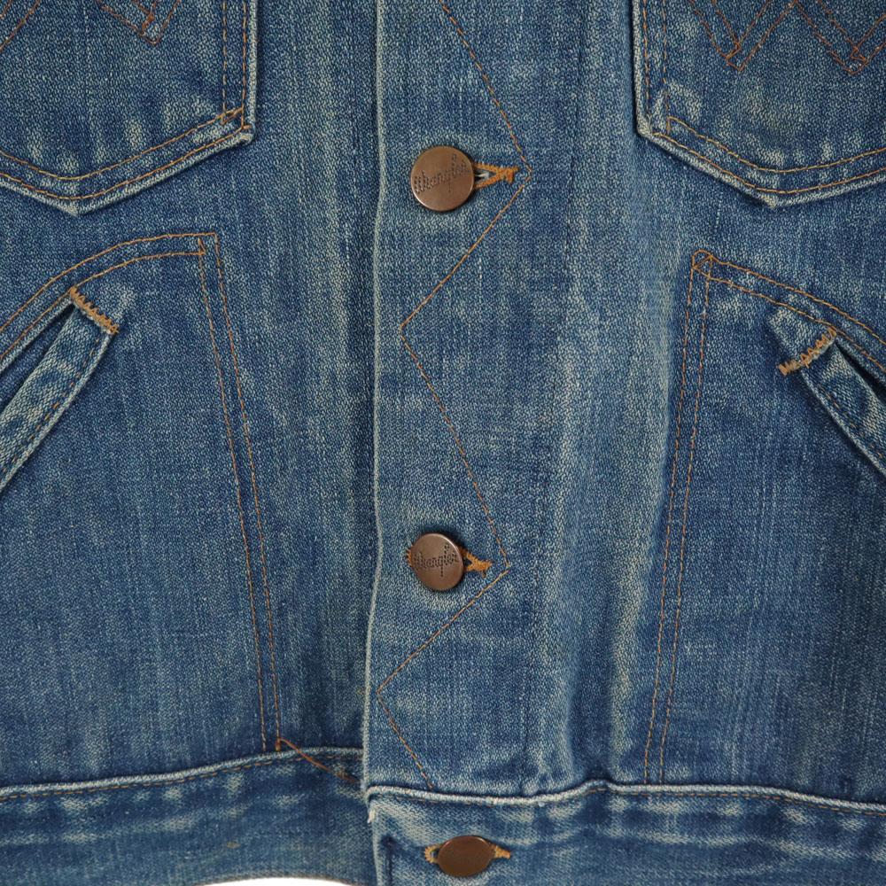 Wrangler Винтажная джинсовая куртка 124MJ, сделано в США, 70-е годы, джинсовая куртка тракер, женская, б/у