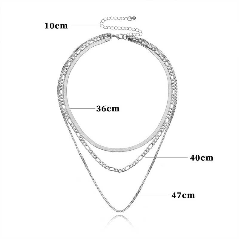 Многослойное ожерелье-чокер в стиле панк с плоским лезвием и змеиным звеном, простое ожерелье с воротником золотого цвета для женщин, ювелирные изделия