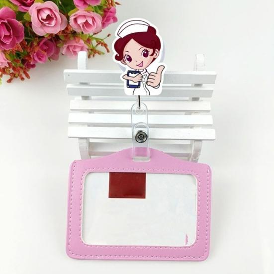 Симпатичный выдвижной бейдж на катушке, медсестра, доктор, ключ, ID, имя, держатель для карт, офисные принадлежности