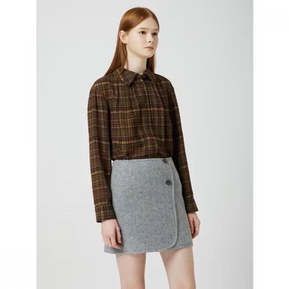 Cc Collect. Alpaca Blend Mini Skirt C254msd002