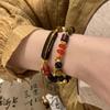 Vintage Tiger Eye Stone Beaded Women's Bracelet - Light Luxury and Versatile High-End Accessory