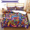 3pcs Superthings pattern bedding set duvet cover set includes duvet cover &pillowcases, perfect all season bedroom decoration & gift