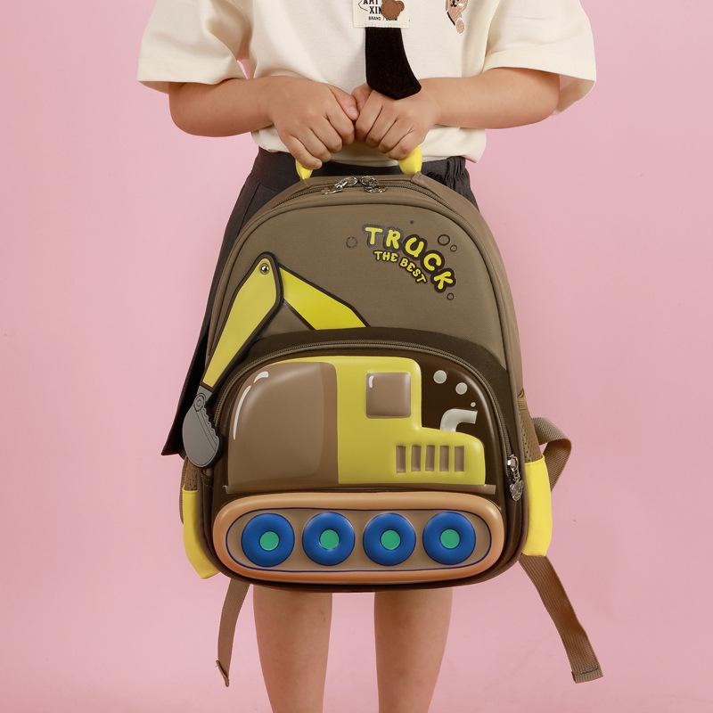 Новый детский рюкзак-экскаватор для детского сада, милый мультяшный рюкзак, рюкзак для детей среднего и старшего возраста, модный