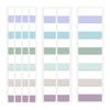 1 Set Morandi Index Stickers Stationery Daily Planner Label Memo Stickers DIY Color Fluorescent Sticker Bookmark Classify Marks