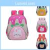 Fashionable Cute Cartoon Nylon Backpack For Kids Unisex Trendy Kindergarten Bag