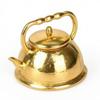 Чайник для кукольного домика с крышкой Декоративный Миниатюрный Компактный для Диорамы