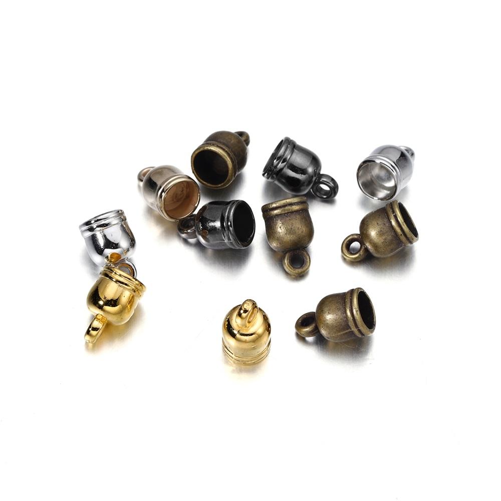 50pcs/lot Necklace End Tip Tassel Caps Beads Cap End Cap For Jewelry Making Findings DIY Handmade Accessories Supplies