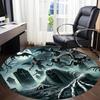 1pc Skelebones Chair Carpet for Office Non-Slip, Rug for Office, Room, Good Gift for Family or Friends,  yy251226197
