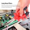 Flat Sharp Jaw Needle Nose Pliers Carbon steel Wire Handling Pliers  For Jewelry Making