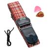 Electric Guitar Strap Premium Guitar Belts with Pick Suitable for Acoustic Guitar Ukulele Banjo Mandolin Bass Guitar Accessories