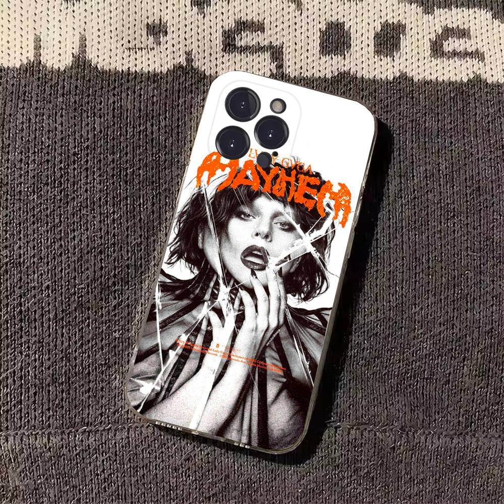 Чехлы для телефона LADY GAGA MAYHEM для iPhone 17 16 15 14 13 12 11 Pro Max Plus Роскошная защита камеры Пластик