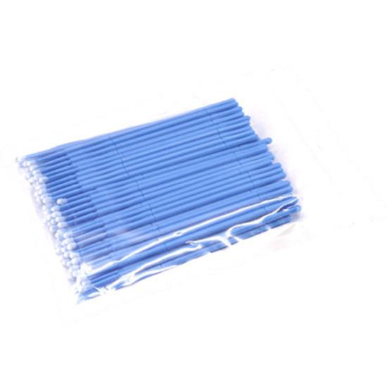 Тампоны 100 шт. Хлопчатобумажные одноразовые чистящие палочки, аппликатор для бровей, губ и ресниц