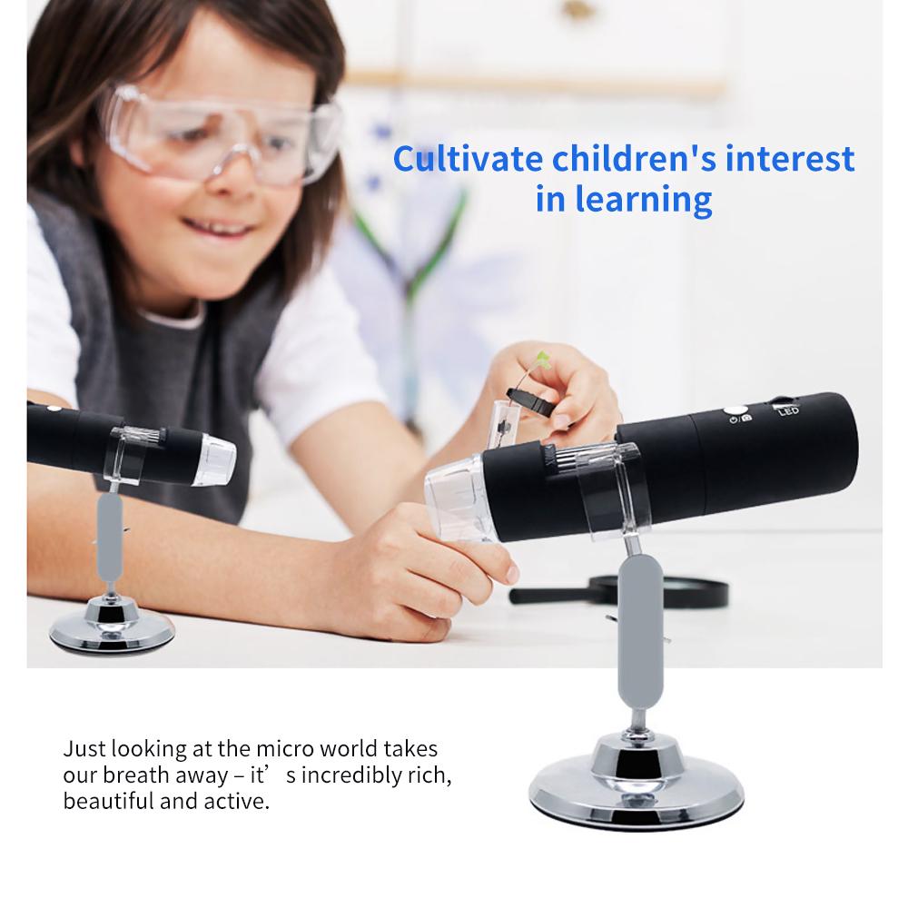 Беспроводной цифровой микроскоп HD 1080P WIFI Микроскоп Увеличение Мини Карманный ручной микроскоп