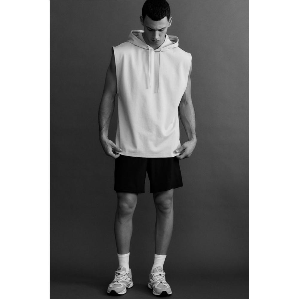 Спортивная толстовка без рукавов HM Regular Fit dryMove светлая бежевая