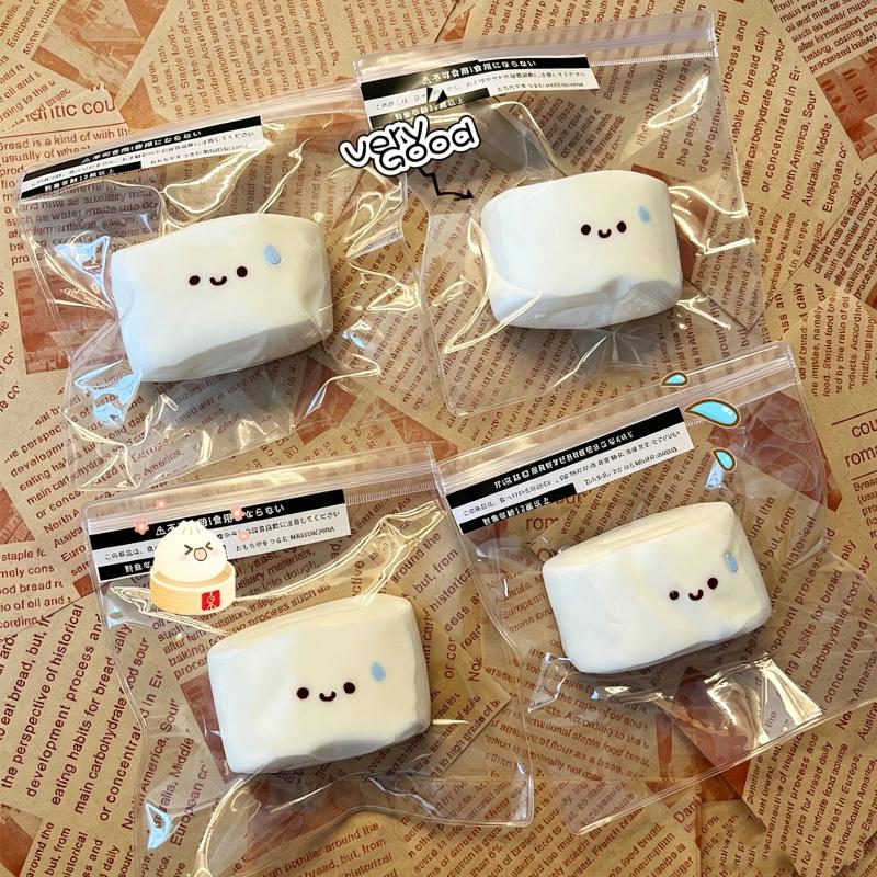 Comical Expression Steam Bun Squeeze Toy for De-stressing and Fun