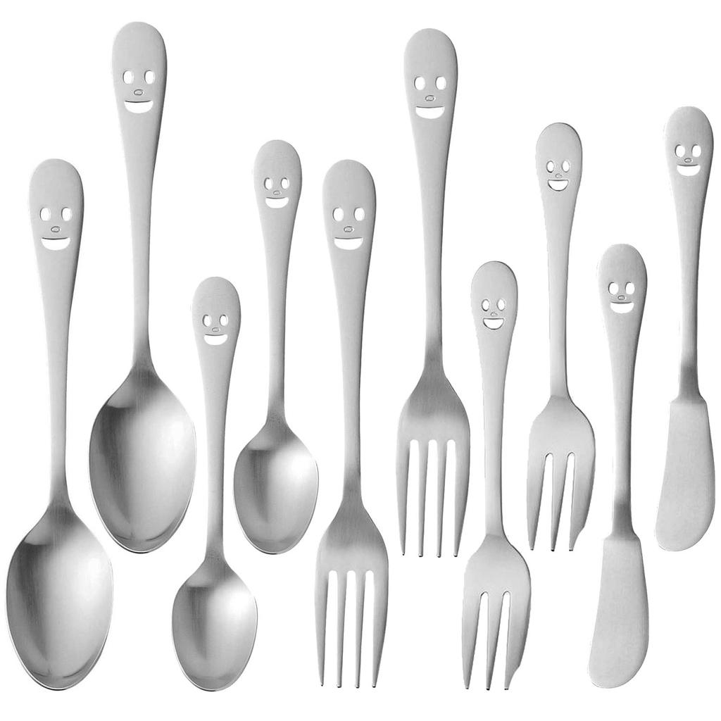 Nagao Nico Dinner Cutlery 10 Stainless Made In Japan Tsubame-Sanjo Set, Pieces, 18-8 Steel,