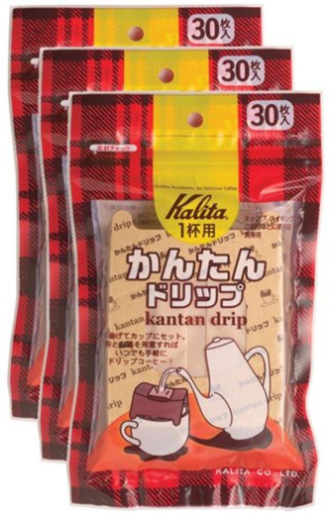 Kalita Easy Drip Coffee Coffee 30 sachets per Tapes, pack, 3-pack