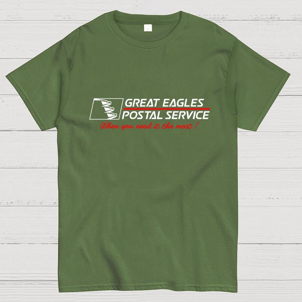Great Eagles Postal Service Cotton Casual Cool Loose T-Shirt