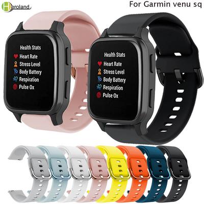 Цветной ремешок для часов для Garmin venu sq SQ2 браслет 20 мм силиконовый ремешок с принтом для Huami Amazfit GTS 4 3 2 Mini браслет