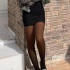 Yousheng Женские колготки с флисовой подкладкой Зимние колготки с высокой талией больших размеров Прозрачные теплые колготки Имитация полупрозрачных Термальные плотные колготки для платьев Свидание