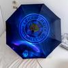 Узор Leicester City FC, автоматический складной зонт, портативная и складная конструкция, 8 спиц, рождественский или праздничный подарок.