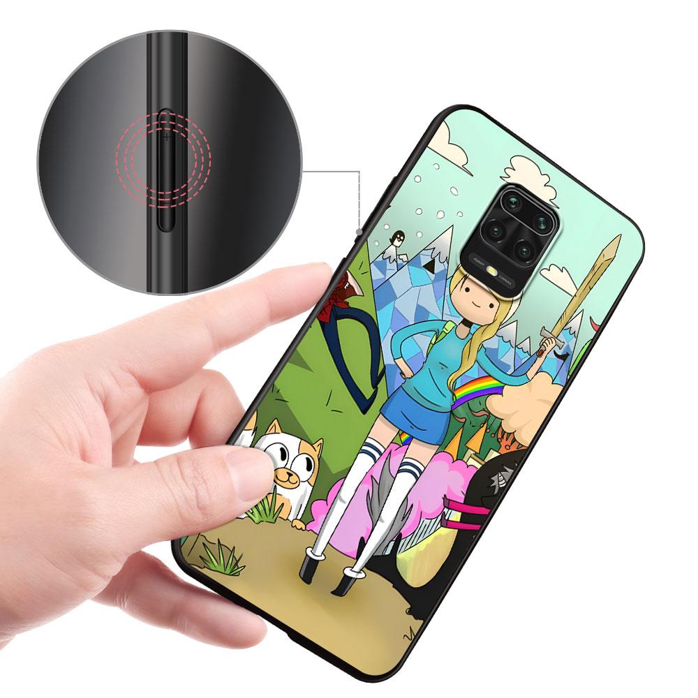 Adventure Fionna & Cake Time Case for Xiaomi Redmi 10A 10C 9C 12C 9A 9i 10 12 9 Prime 9T K40 Pro Black Soft TPU Phone Bag Cover