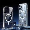 Прозрачный магнитный чехол Lines Ghost для iPhone 15/16/17 Pro Max - Защита по всей поверхности