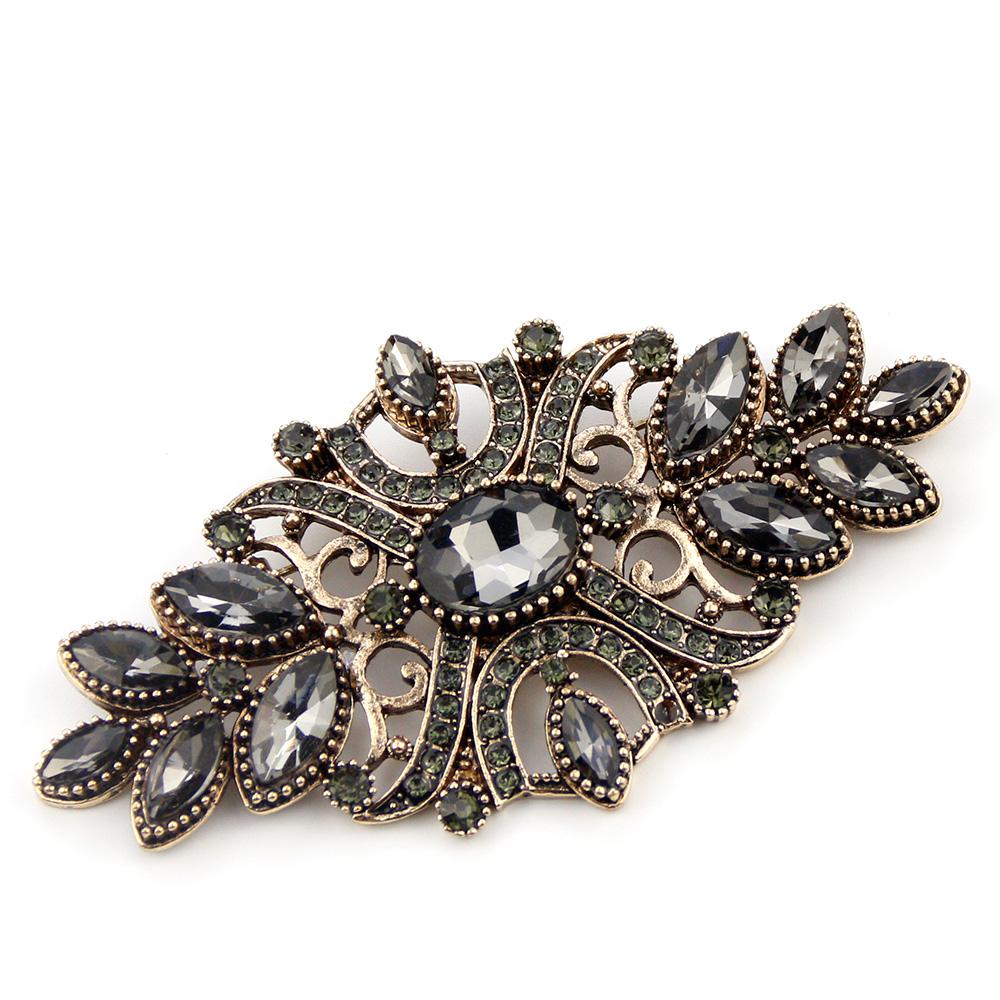 Элегантная цветная женская брошь Этнические свадебные украшения Богемный шарф в стиле барокко Кофейная брошь
