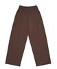 ARRAYED Comfy Curved Section Tuck Sweatpants [Brown]