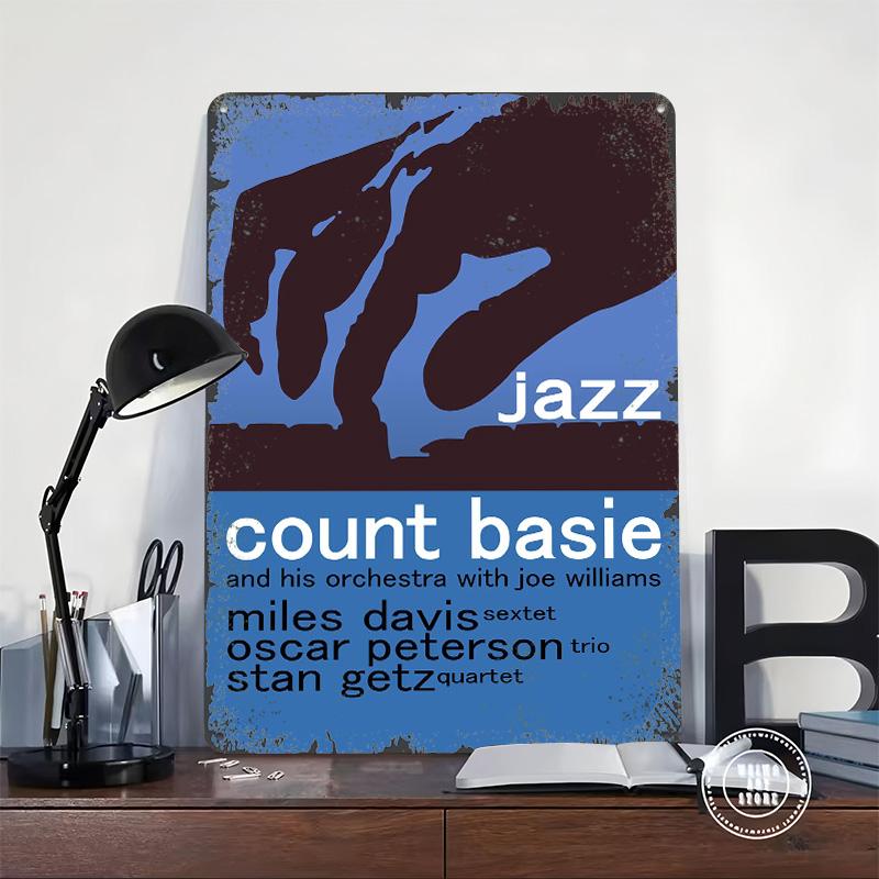 Jazz Concert Tinplate Poster Customized Wall Art Vintage Retro Metal Signs for Apartment Decoration Room Man Cave House Decor