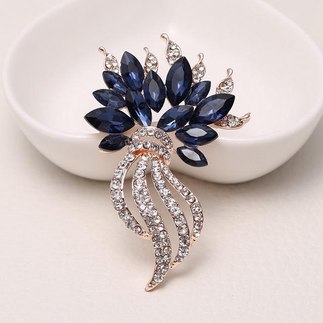 Модная брошь со стразами, хрустальный цветок, женские шапки, шарф, костюм, брошь, одежда, пряжки, булавки для женщин, распродажа, украшение букета