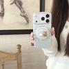 Синий полосатый магнитный чехол для телефона в корейском стиле для iPhone 17/16 Pro Max/15 Pro