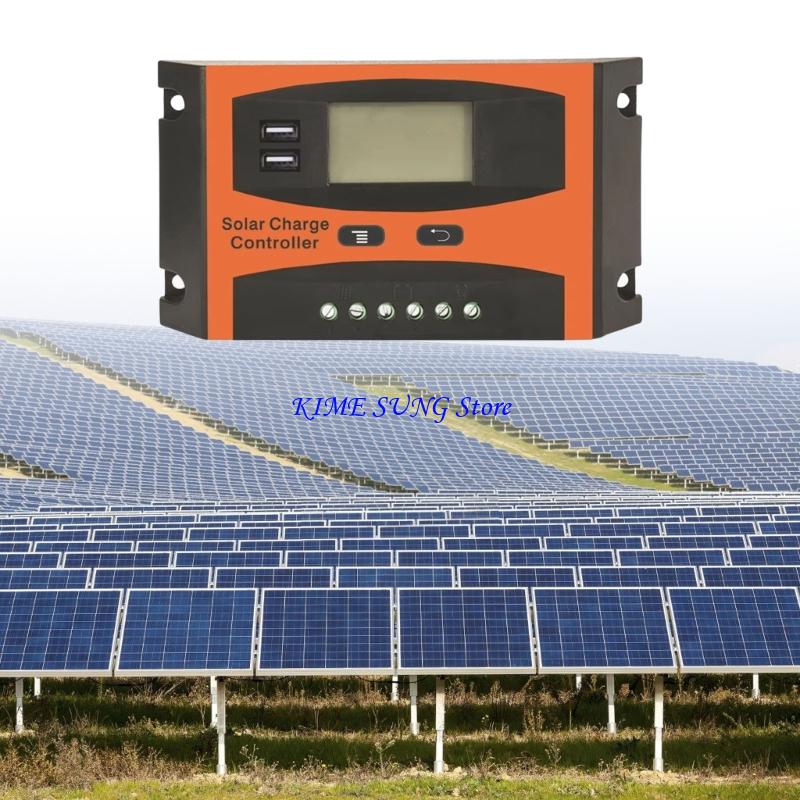 Контроллер солнечной панели L5BD 20A 12V 24V С двойными USB-портами Высокоэффективный ЖК-дисплей Функция Регулятор аккумулятора