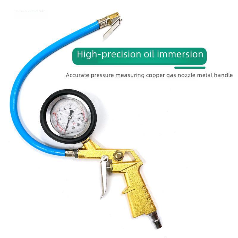 «Готовый к использованию пистолет для накачивания шин со стрелочным манометром»