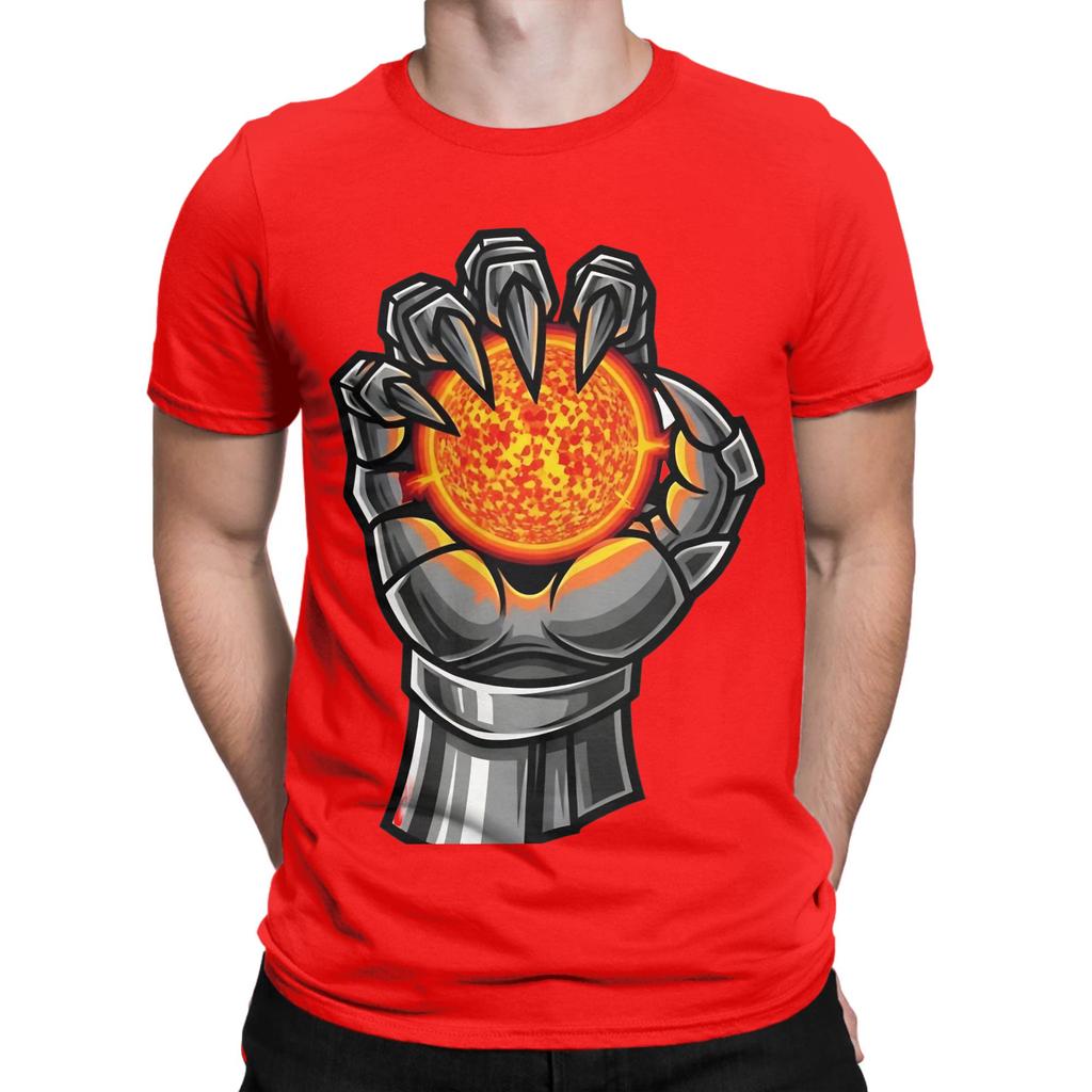 Mechanical Gauntlet Holding Solar Core Fantasy Vector Novelty Graphic 100 Cotton Tshirt Armored Core Tops Tees For Unisex