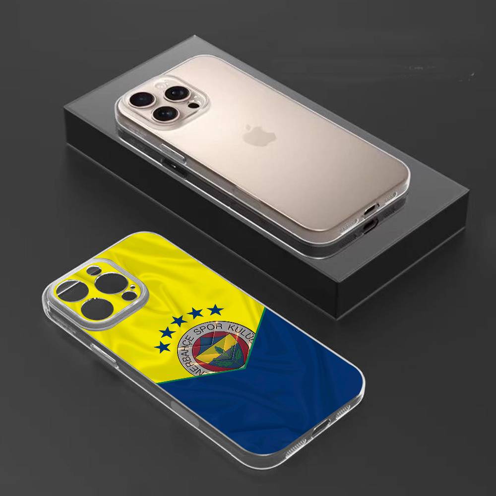 Турция F-F ФенербахчеS-E Чехол для телефона для iPhone17,16,15,14,13,12,11 Plus,Pro Max Мягкий прозрачный чехол