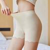 Бесшовные защитные короткие штаны из ледяного шелка, женские тонкие шорты размера плюс с высокой талией под юбкой, трусы-боксеры с защитой от натирания бедра, защитные шорты