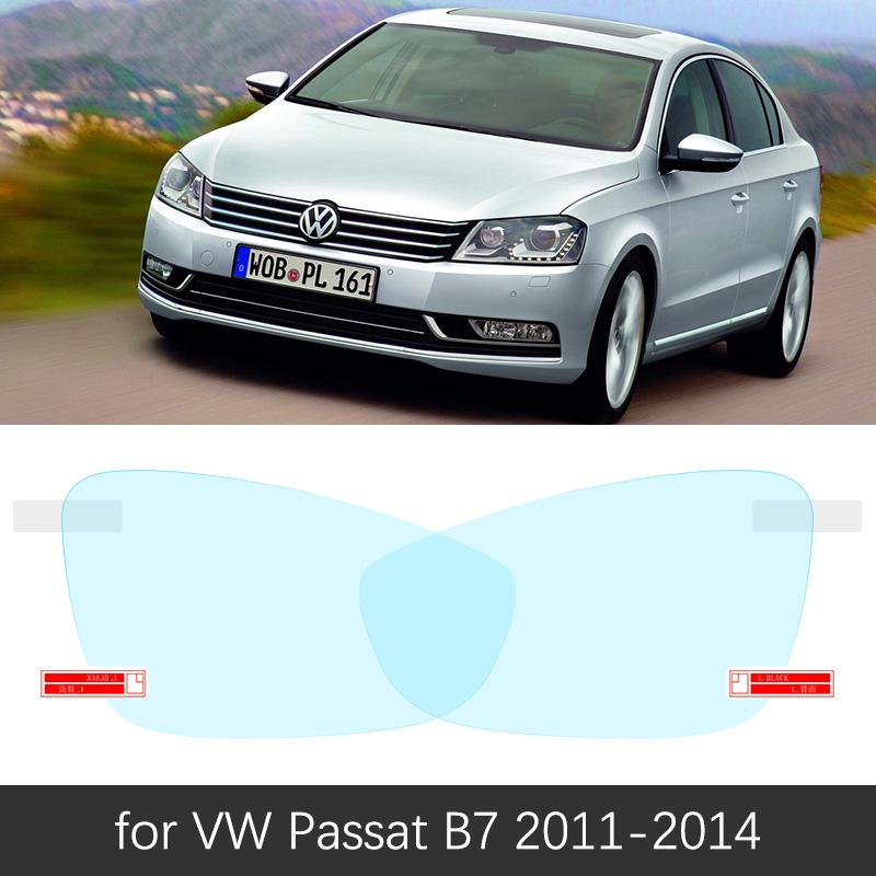 Для Volkswagen VW Passat B6 B7 B8 Пленка для зеркала заднего вида HD, противотуманная, устойчивая к царапинам, водонепроницаемая наклейка на зеркало заднего вида автомобиля