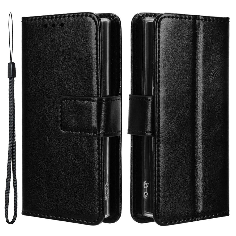 Phone Case for Nokia 105 4G (2023) Crazy Horse Texture PU Leather Anti-drop Wallet Stand Cover