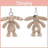 Плюшевая брелок-заяц Jellycat из короткого плюша с цветочным дизайном для женщин и мужчин